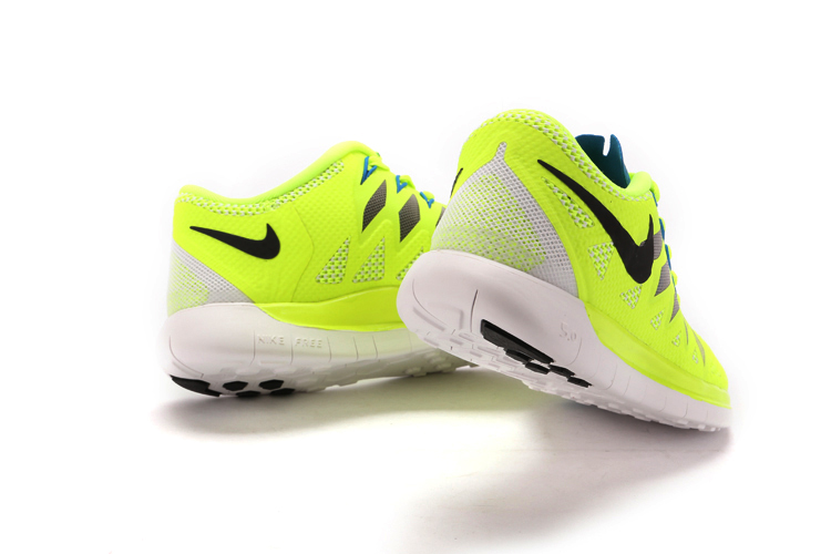 nouvelle Nike Free 5.0 femmes jaune noir (5)